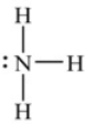 The Lewis structure shown here is correct for ammonia (nitrogen trihydride).  