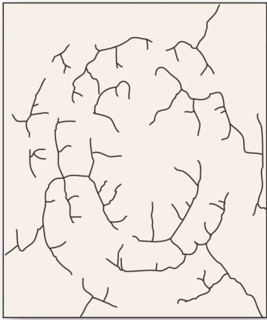   Structural domes with concentric patterns of rock strata guide stream courses to form which drainage pattern? A) Radial. B) Parallel. C) Annular. D) Dendritic.
