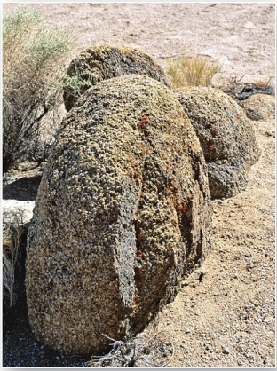   These rounded granite outcrops are the result of which weathering process? A)  oxidation B)  hydration C)  spheroidal weathering D)  carbonation