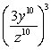 Simplify the expression using the quotient to a power property.   A)    B)    C)    D)   