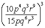 Simplify the expression using the quotient to a power property.   A)    B)    C)    D)   