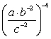 Use the properties of exponents to simplify the expression. Write the answer using positive exponents only..   A)    B)    C)    D)  ab<sup>8</sup>c<sup>2</sup>