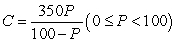 Use the following to answer questions : The cost C, in millions of dollars, for a government to find and seize P% of an illegal drug is modeled by the rational equation   . -What is the cost of seizing 60% of the drugs? A)  $210 B)  $233 C)  $350 D)  $525