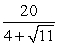 Simplify the expression by rationalizing the denominator. State results in exact form.   A)    B)    C)    D)   