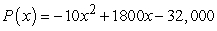 Use the following to answer questions : An automobile manufacturer can produce up to 300 cars per day. The profit made from the sale of these vehicles can be modeled by the function   , where P(x)  is the profit in dollars and x is the number of automobiles made and sold. -How many cars should be made and sold to maximize profit? A)  25 B)  75 C)  150 D)  1500