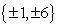 <strong>Use the following to answer questions : p(x) = x<sup>4</sup> - 5x<sup>3</sup> + 5x<sup>2</sup> + 5x - 6 Use the rational roots theorem to list all possible rational roots.</strong> A) B) C) D)