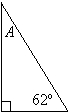 Find the measure of angle A.  