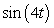 Use a reference rectangle and the rule of fourths to draw an accurate sketch through at least one complete cycle where t > 0. y =   A)    B)    C)    D)   