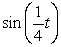 Use a reference rectangle and the rule of fourths to draw an accurate sketch through at least one complete cycle where t > 0. y =   A)    B)    C)    D)   