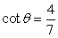  Use the function value given to determine the value of sin \theta . Answer in exact form (a diagram will help) .   A)    B)    C)    D)    