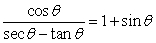 Verify that the equation is an identity.  