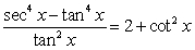 Verify that the equation is an identity.  