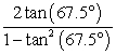 Use a double-angle identity to find the exact value.   A)  0 B)  1 C)  -1 D)   