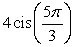 Graph the complex number using its trigonometric form, then convert it to rectangular form.  