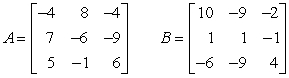 Perform the indicated operation, if possible. Do not use a calculator. If the operation cannot be completed, state why.   A + B