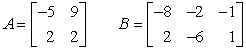 Perform the indicated operation, if possible. Do not use a calculator. If an operation cannot be completed, state why.   A + B A)    B)    C)    D)  different orders, sum not possible