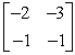 Find the inverse of the 2 * 2 matrix using matrix multiplication, equality of matrices, and a system of equations.  