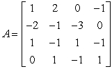 Use a calculator to compute the determinant of the matrix. If the determinant is zero, write singular matrix. If the determinant is nonzero, find A<sup>-1</sup>.   A)    B)    C)    D)  singular matrix