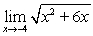Evaluate the limit by using direct substitution, if possible. If not possible, state why.   A)    B)    C)    D)  direct substitution not possible, -4 is not in the domain