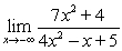 Use a table of values to evaluate the following limit at negative infinity.   A)  0 B)    C)    D)   