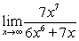 Use a table of values to evaluate the following limit at positive infinity.   A)  0 B)    C)    D)   