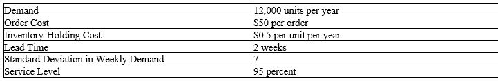 <strong>Using the data regarding the inventory management of a stock-keeping unit shown in the following table, it can be concluded that the economic time interval for establishing an optimal policy for a fixed-period system (FPS) under the model assumptions is:  </strong> A) less than or equal to 3 weeks. B) more than 3 weeks but less than or equal to 6 weeks. C) more than 6 weeks but less than or equal to 9 weeks. D) more than 9 weeks. <div style=padding-top: 35px> 