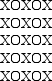 The organizational principle demonstrated by the stimuli below in which you tend to see a line of X's and a line of O's is known as   A)  continuity. B)  figure-ground. C)  similarity. D)  nearness.