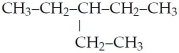 What is the IUPAC name for the following?   A) heptane B) isoheptane C) 2-ethylpentane D) 3-ethylpentane E) none of the above