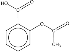 What functional group is present in the following structure for aspirin?   A) alcohol B) aldehyde C) ester D) ketone E) phenol