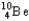 The nuclear symbol of an isotope of beryllium is   .Indicate the number of protons,number of neutrons,atomic number,and mass number of the isotope.  