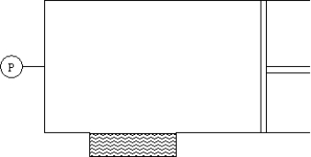 The cylinder shown contains 0.79 moles of nitrogen,0.19 moles of oxygen and 0.02 moles carbon dioxide,a total of 1.00 mole of molecules in the approximate proportion in which they are present in air.Of the three gases,only carbon dioxide is appreciably soluble in the water in the well at the bottom.Assume an equilibrium between dissolved and undissolved carbon dioxide at the beginning and sufficient time lapse to reestablish that equilibrium after the change described.   If 0.02 mole of carbon dioxide is forced into the cylinder,the solubility of carbon dioxide: A) increases by a factor of about 50 B) increases by a factor of about 2 C) increases by 2% D) remains unchanged E) decreases