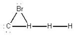 Which of the following is the best Lewis diagram for CH<sub>3</sub>Br? A)    B)    C)    D)    E)   