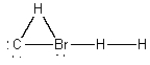 Which of the following is the best Lewis diagram for CH<sub>3</sub>Br? A)    B)    C)    D)    E)   