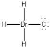 Which of the following is the best Lewis diagram for CH<sub>3</sub>Br? A)    B)    C)    D)    E)   