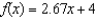 <strong>Suppose is a linear function with and . Find an equation for .</strong> A) B) C) D)