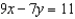 Solve the equation for .