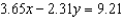 Solve the equation for .