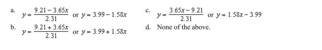 Solve the equation for .