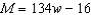 <strong>The following table shows the money left in your cookie jar after withdrawals from the jar. Find a linear model for M in terms of W. </strong> A) B) C) D)