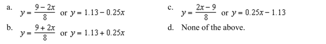 Solve the equation for .