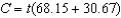 <strong>A rental car charges $68.15 for insurance and other fees plus a flat rate of $30.67 per day. Write a formula that gives the cost , in dollars, of renting a car for days.</strong> A) B) C) D)