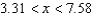 <strong>Solve the inequality . Restrict your attention to positive values of .</strong> A) B) C) D)