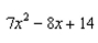 <strong>For which value of does reach a minimum? Restrict your attention to the horizontal span of 0 to 8.</strong> A) 14 B) 11.71 C) 0.57 D) 0