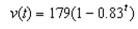<strong>If a man jumps from an airplane with no parachute, his velocity after seconds is given by feet per second. Use a table of values to estimate the limiting value for his velocity.</strong> A) 179 B) 0.83 C) 0 D) 178.17