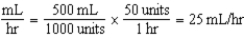 25 mL/hr