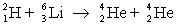 Which one of the following statements is true concerning the reaction   where   has a mass of 2.014 u;   has a mass of 4.003 u;   has a mass of 6.015 u; and 1 u = 931.5 MeV? A) The reaction releases 14 MeV. B) The reaction releases 21 MeV. C) The reaction releases 36 MeV. D) The reaction requires 14 MeV to occur. E) The reaction requires 21 MeV to occur.