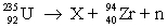 <strong>Consider the nuclear reaction and the masses: = 235.0439 u; = 93.9063 u; n = 1.008 67 u. If 208.66 MeV of energy is released in this reaction, determine the mass of X.</strong> A)38.970 u B)39.962 u C)40.962 u D)84.589 u E)139.905 u