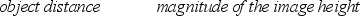 A 4-cm object is placed in front of a converging lens of focal length 20 cm. The image is formed 60 cm on the other side of the lens. Which entry in the table below is correct?   A)    B)    C)    D)    E)   