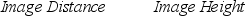 A 0.127-m pencil is oriented perpendicular to the principal axis of a concave spherical mirror that has a radius of curvature of 0.300 m. What are the image distance and the image height if the pencil is 0.250 m from the mirror?   A)    B)    C)    D)    E)   