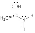 Which of the following structures (a-d)  is another resonance structure of the following organic molecule?    A)    B)    C)    D)  